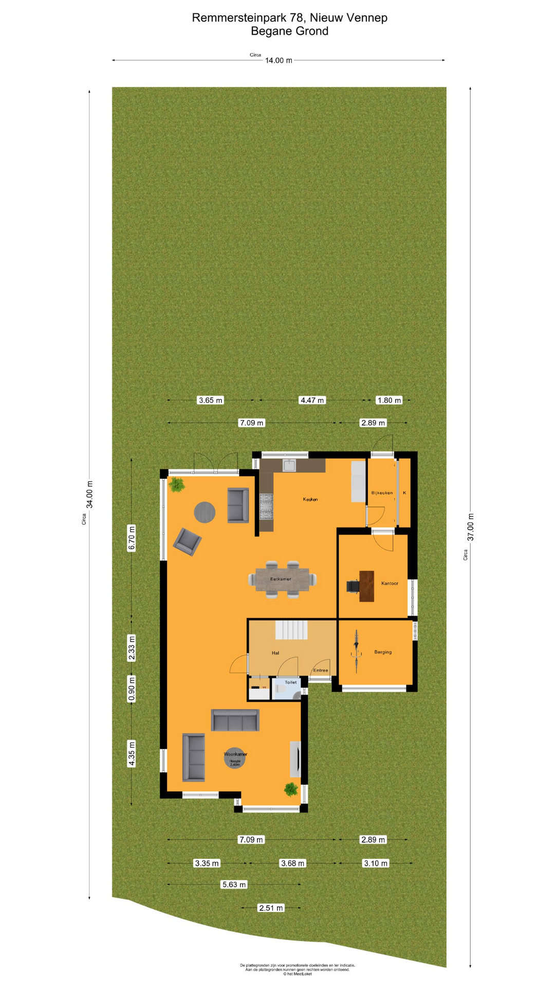 Remmersteinpark 78 , 2151 KA Nieuw-vennep map